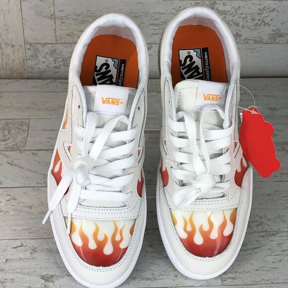 VANS Lowland Cc True White‎ Flame Sneakers Skate Shoes Mens Size 9.5- Women\'s 11 main image 7